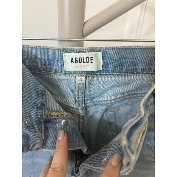 Agolde Parker Vintage Cut Off Shorts Size 30 - Picture 4 of 9